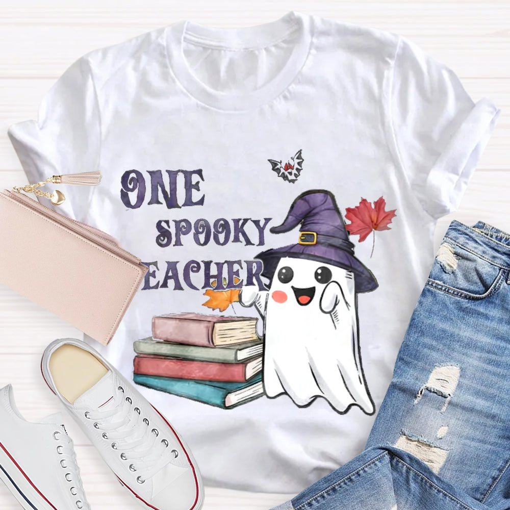 One Spook Teacher Halloween T-Shirt