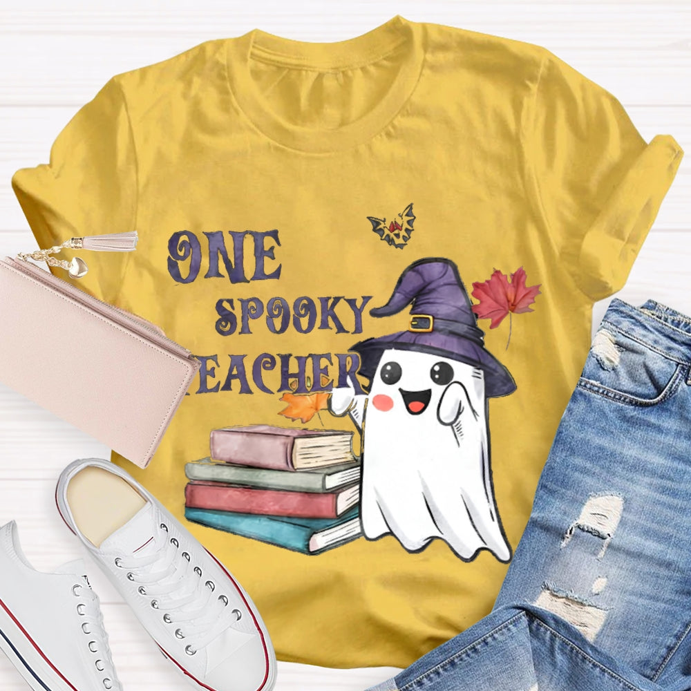 One Spook Teacher Halloween T-Shirt