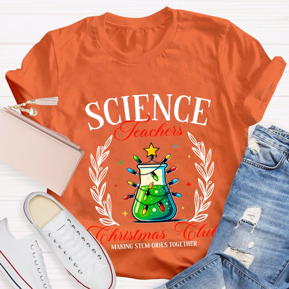 Science Teacher Christmas Club T-shirt