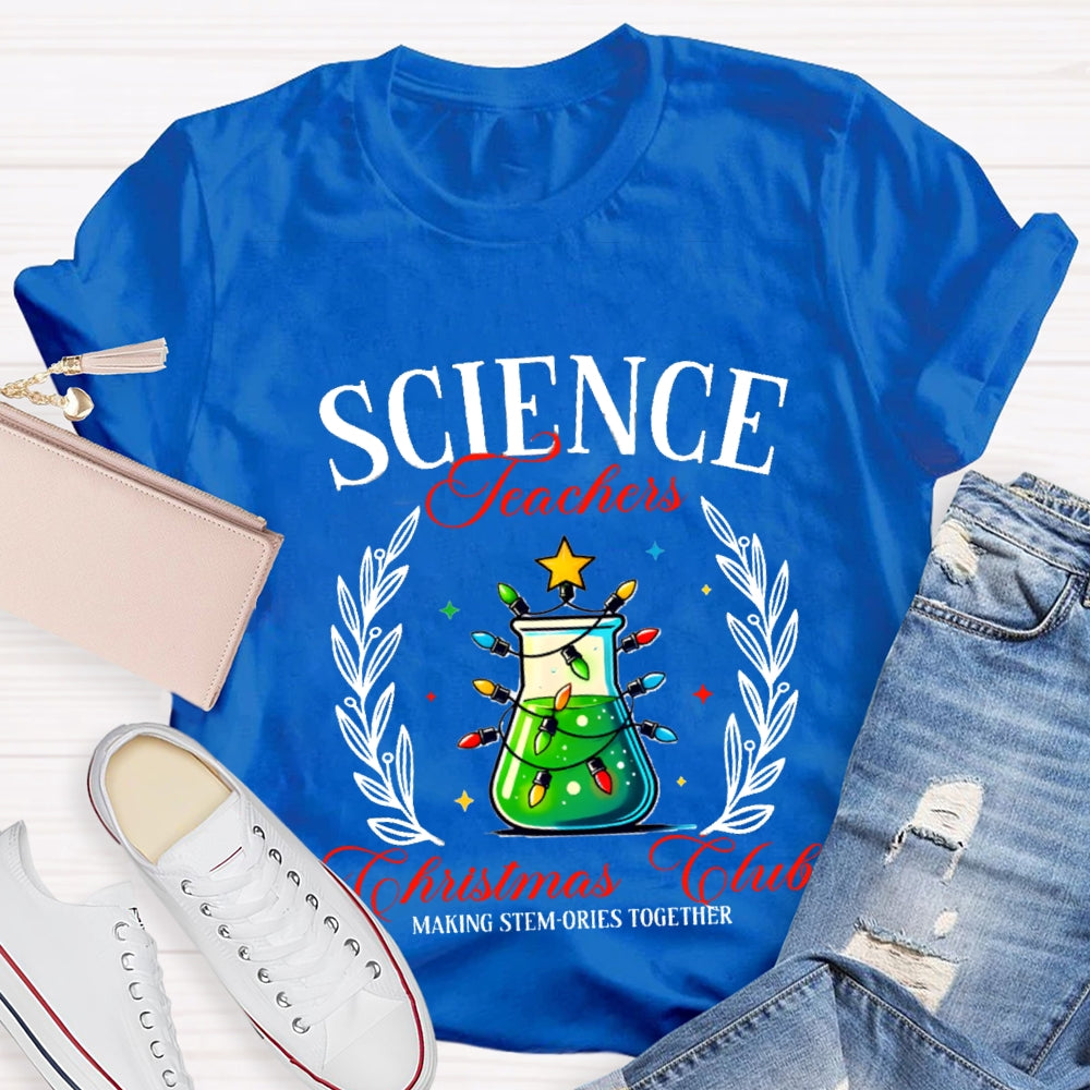 Science Teacher Christmas Club T-shirt