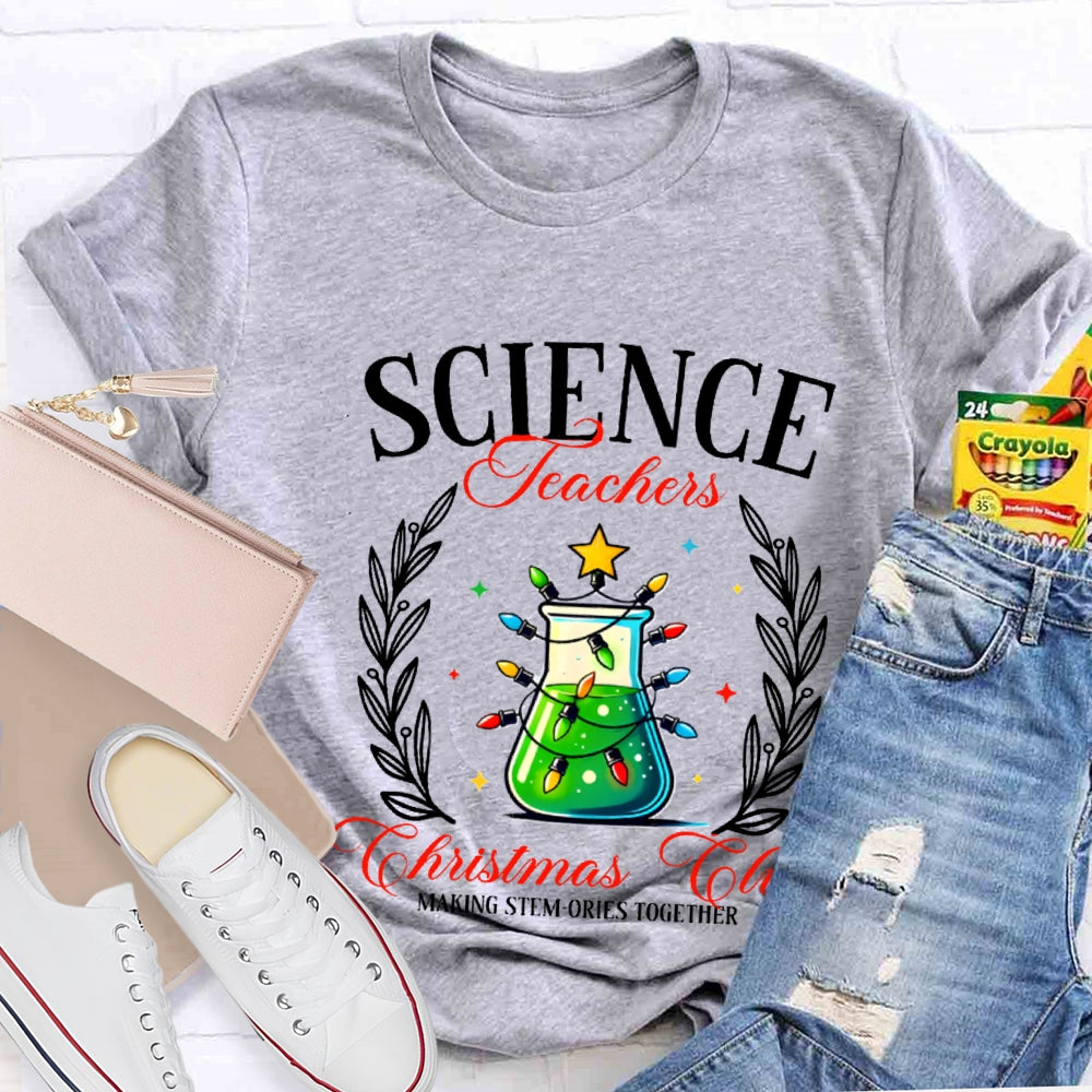 Science Teacher Christmas Club T-shirt
