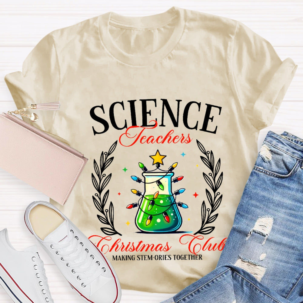 Science Teacher Christmas Club T-shirt