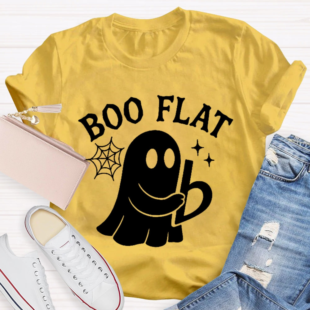 Boo Flat A Cute Little Ghost Halloween T-shirt