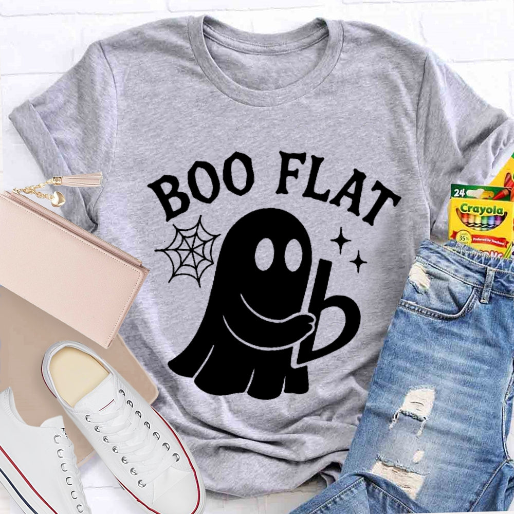 Boo Flat A Cute Little Ghost Halloween T-shirt