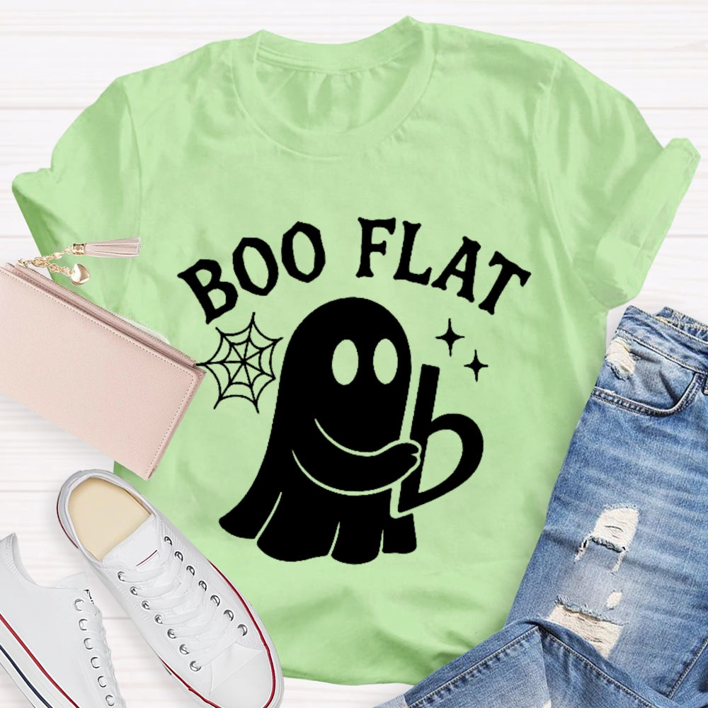 Boo Flat A Cute Little Ghost Halloween T-shirt