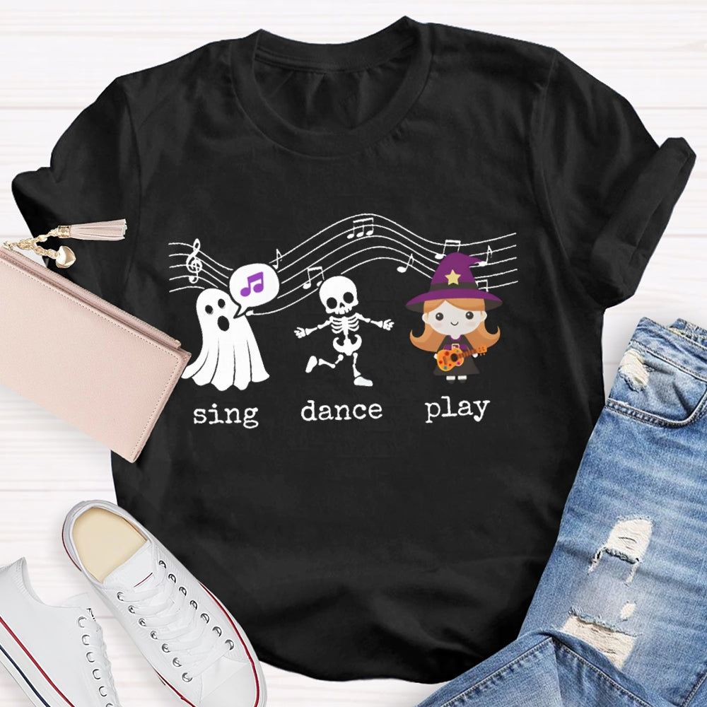 Sing Dance Play The Singing Little Girl And The Ghost T-shirt