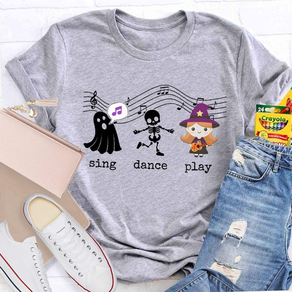 Sing Dance Play The Singing Little Girl And The Ghost T-shirt
