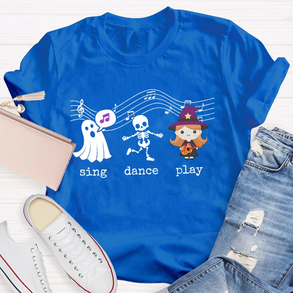 Sing Dance Play The Singing Little Girl And The Ghost T-shirt