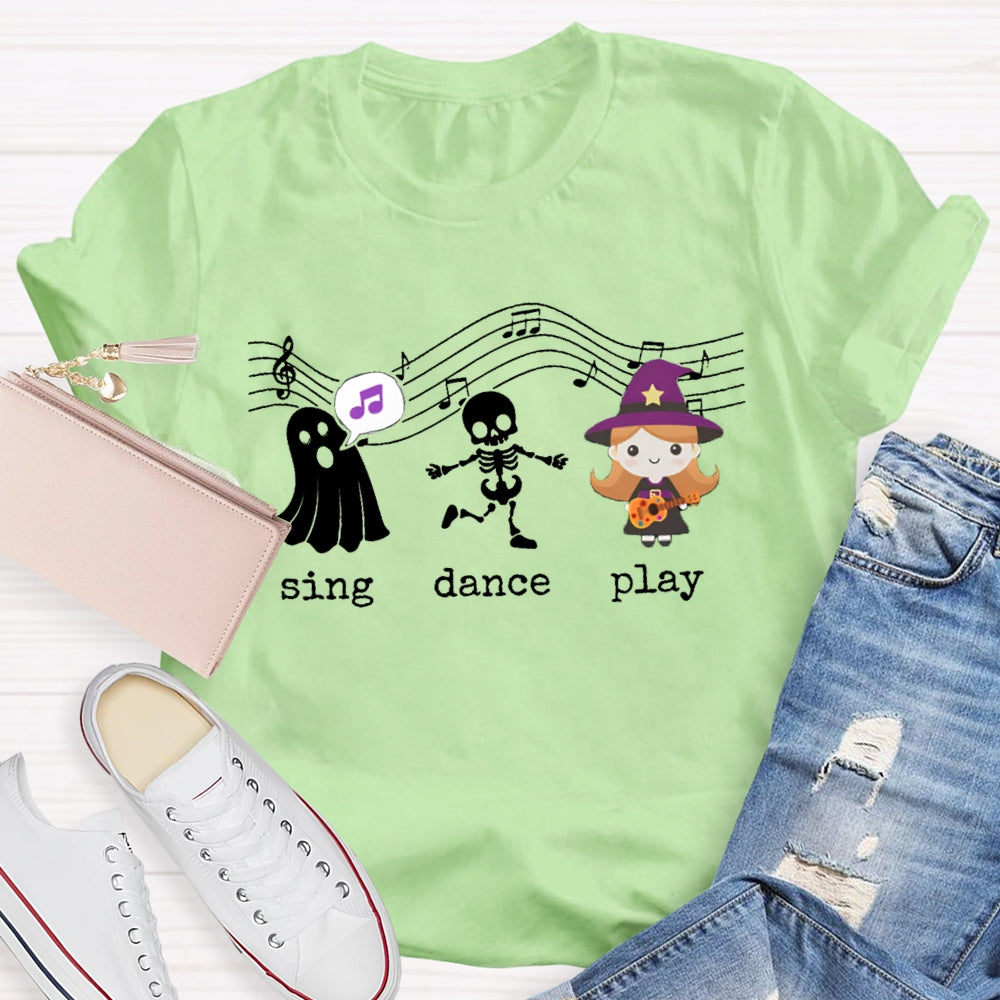 Sing Dance Play The Singing Little Girl And The Ghost T-shirt