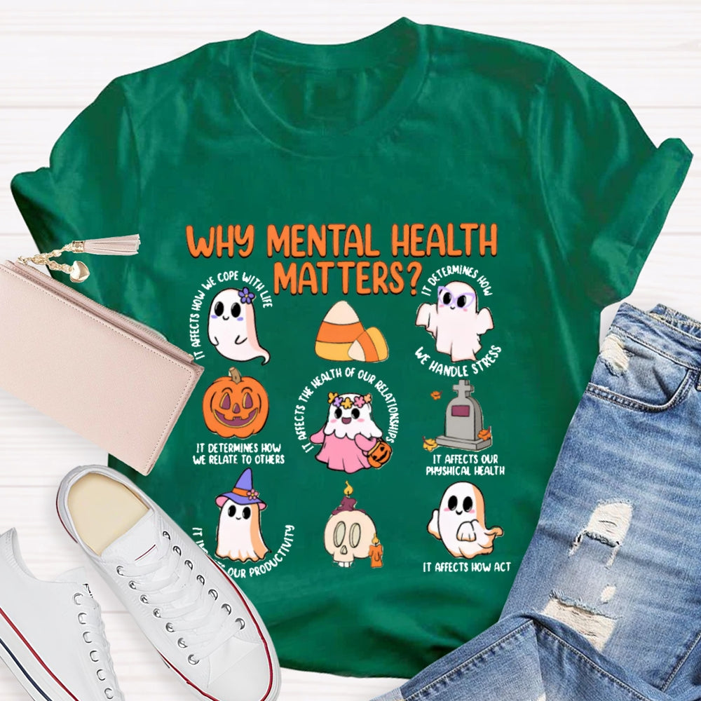 Why Mental Health Matters We Handle Stress T-shirt