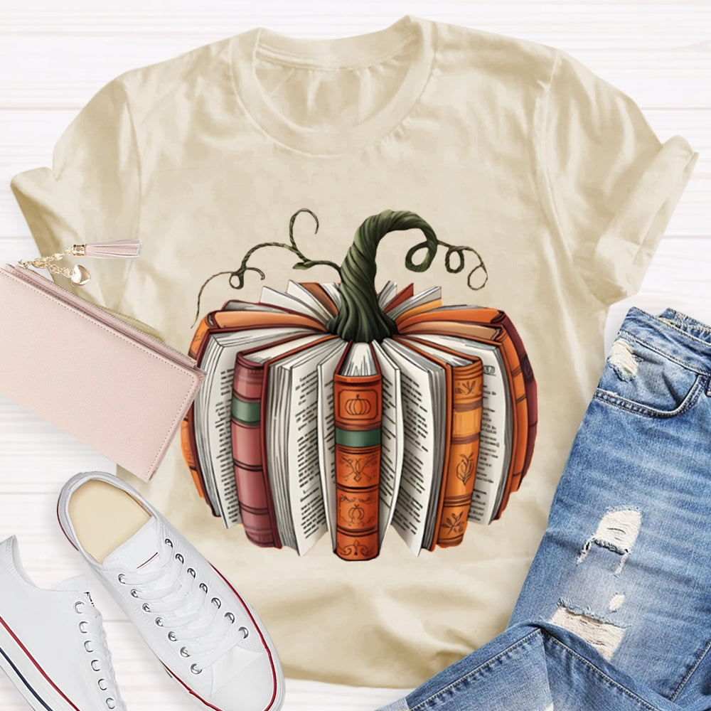 Pumpkin Books Halloween T-shirt