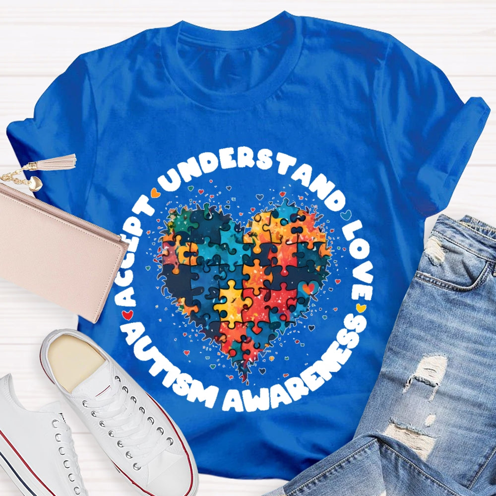 Accept Love Understand Autism T-shirt