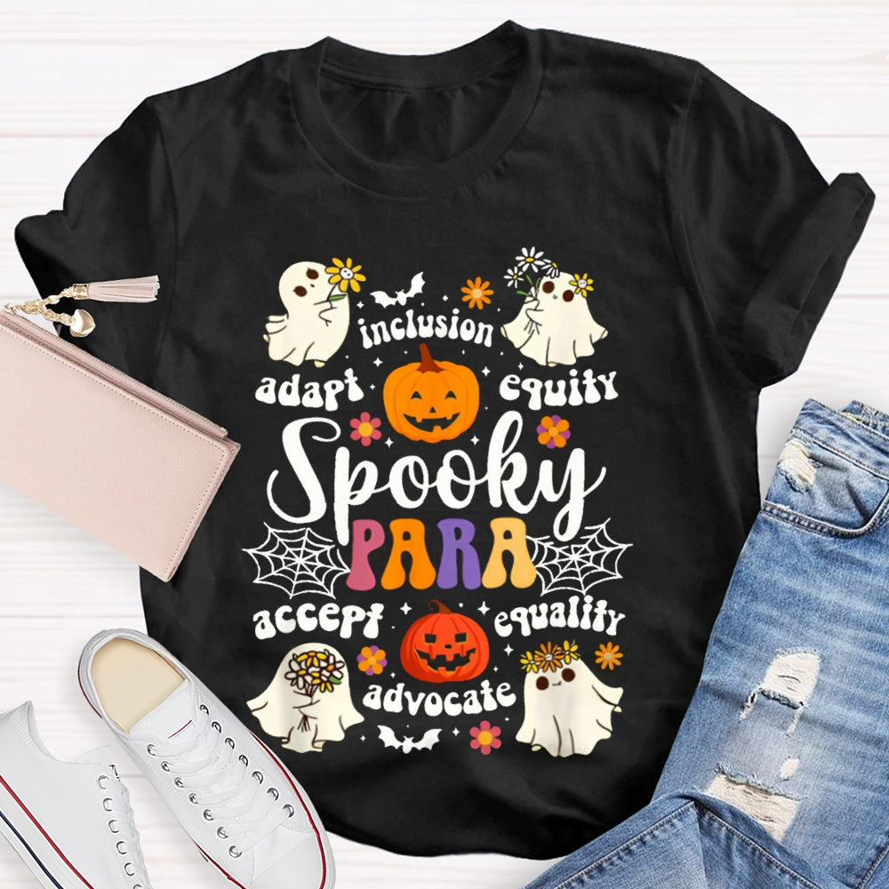 Spooky Para Accept Equality Advocate T-shirt