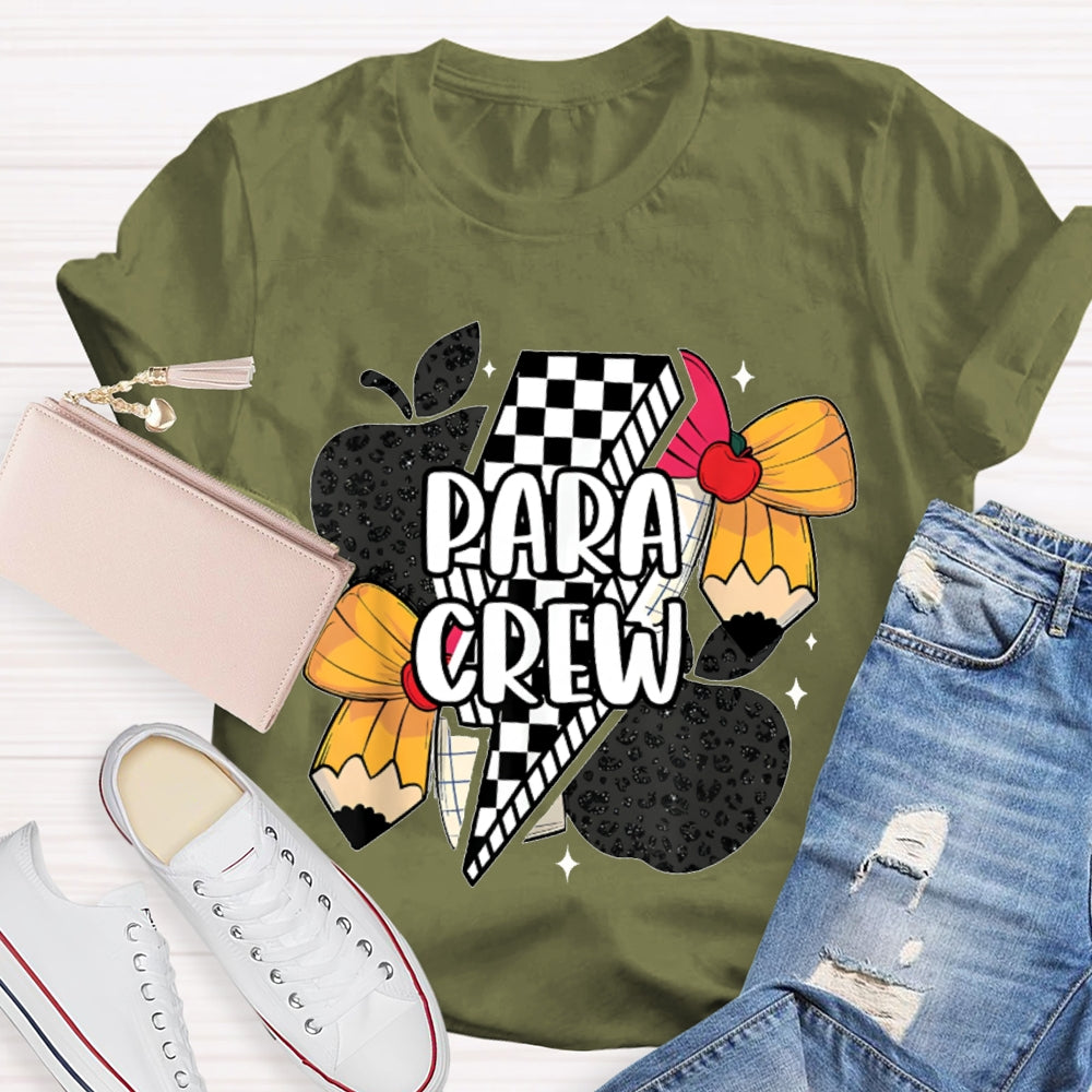 Para Crew Bow Apple And Lightning T-shirt