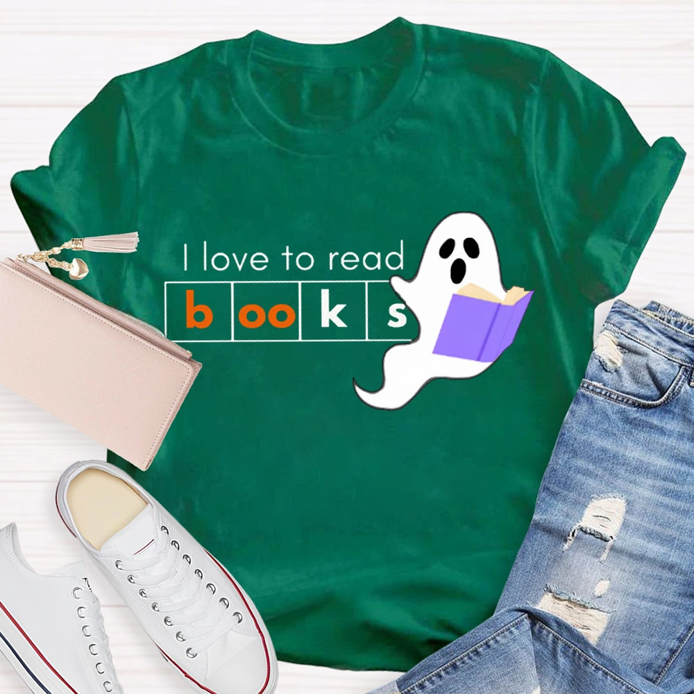 I Love To Read Books Halloween T-shirt