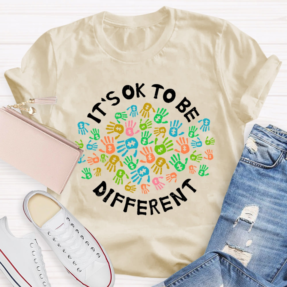 Autism Awareness It's Ok To Be Different T-shirt