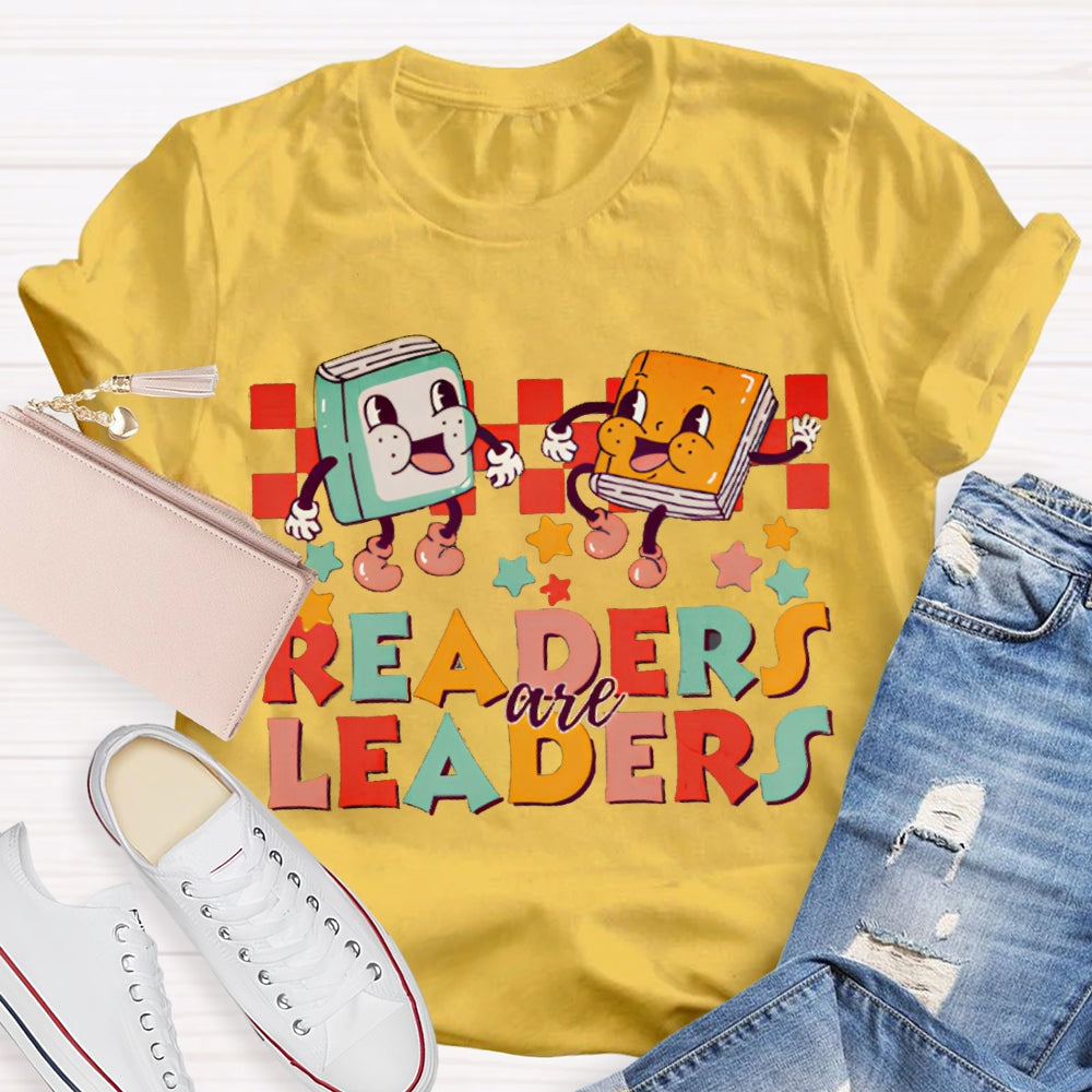 Readers Are Leaders Color Fonts T-shirt