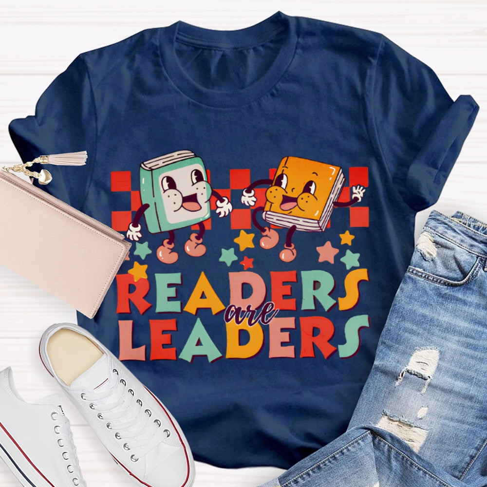 Readers Are Leaders Color Fonts T-shirt