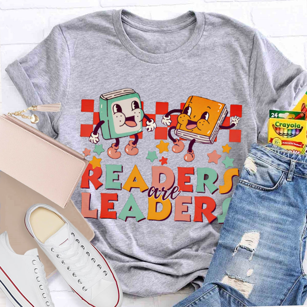 Readers Are Leaders Color Fonts T-shirt