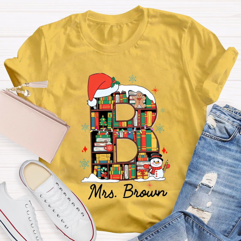 Personalized Name Christmas Atmosphere T-Shirt