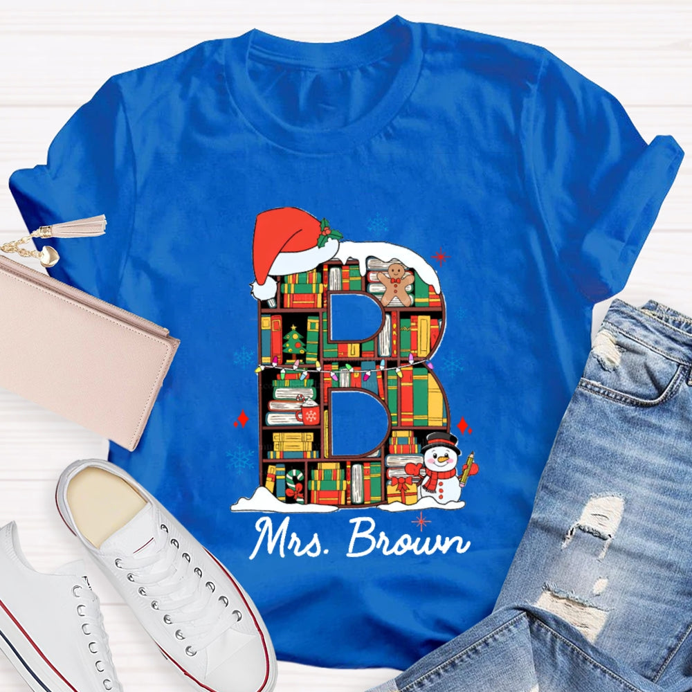 Personalized Name Christmas Atmosphere T-Shirt