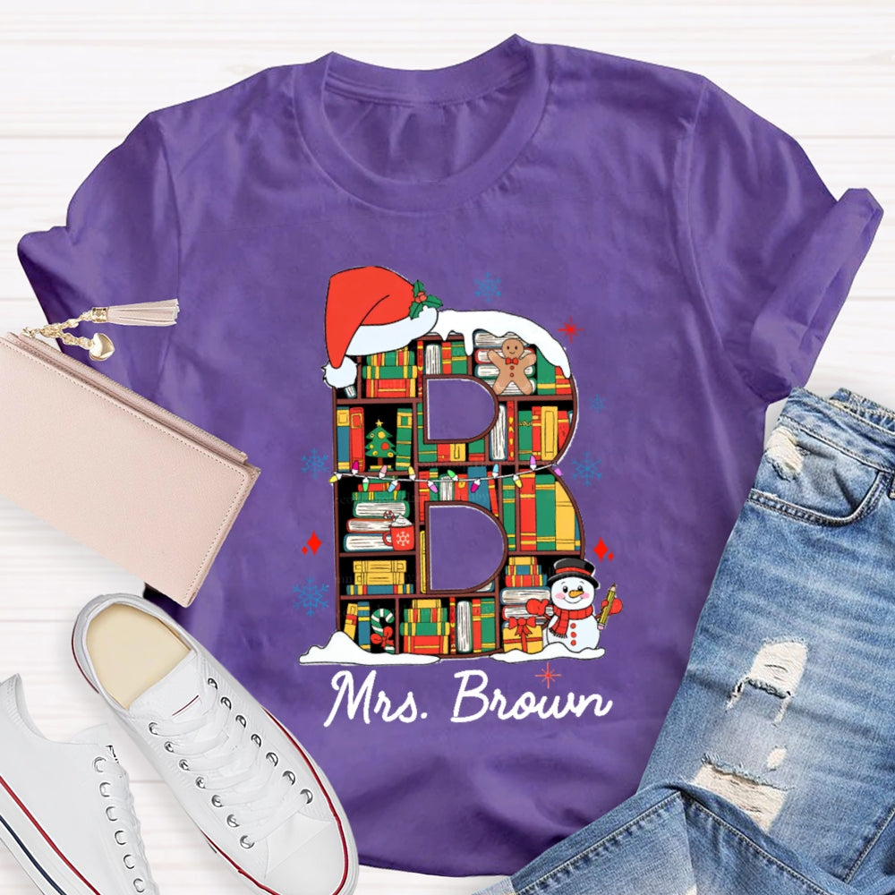Personalized Name Christmas Atmosphere T-Shirt
