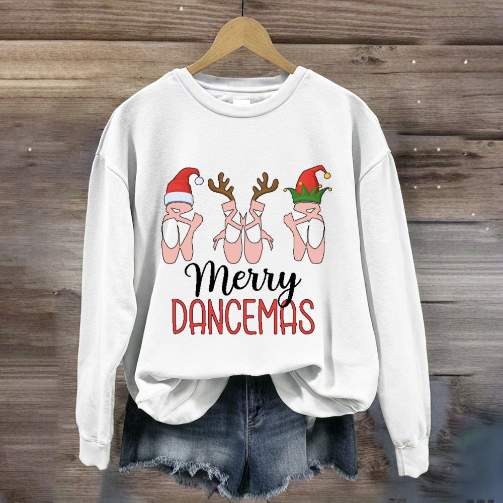 Merry Dancemas Ballerina Ballet Dancer Sweatshirt