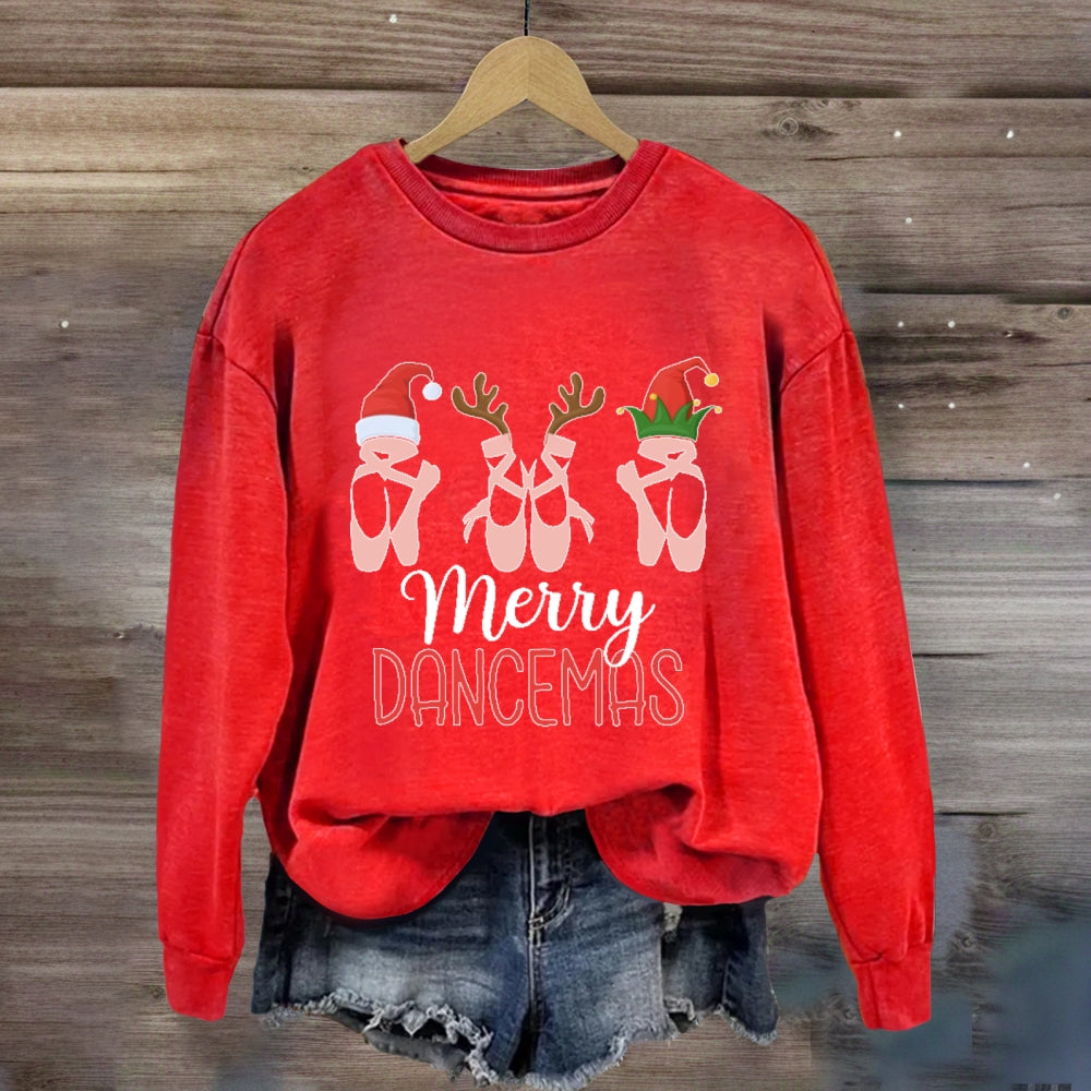 Merry Dancemas Ballerina Ballet Dancer Sweatshirt