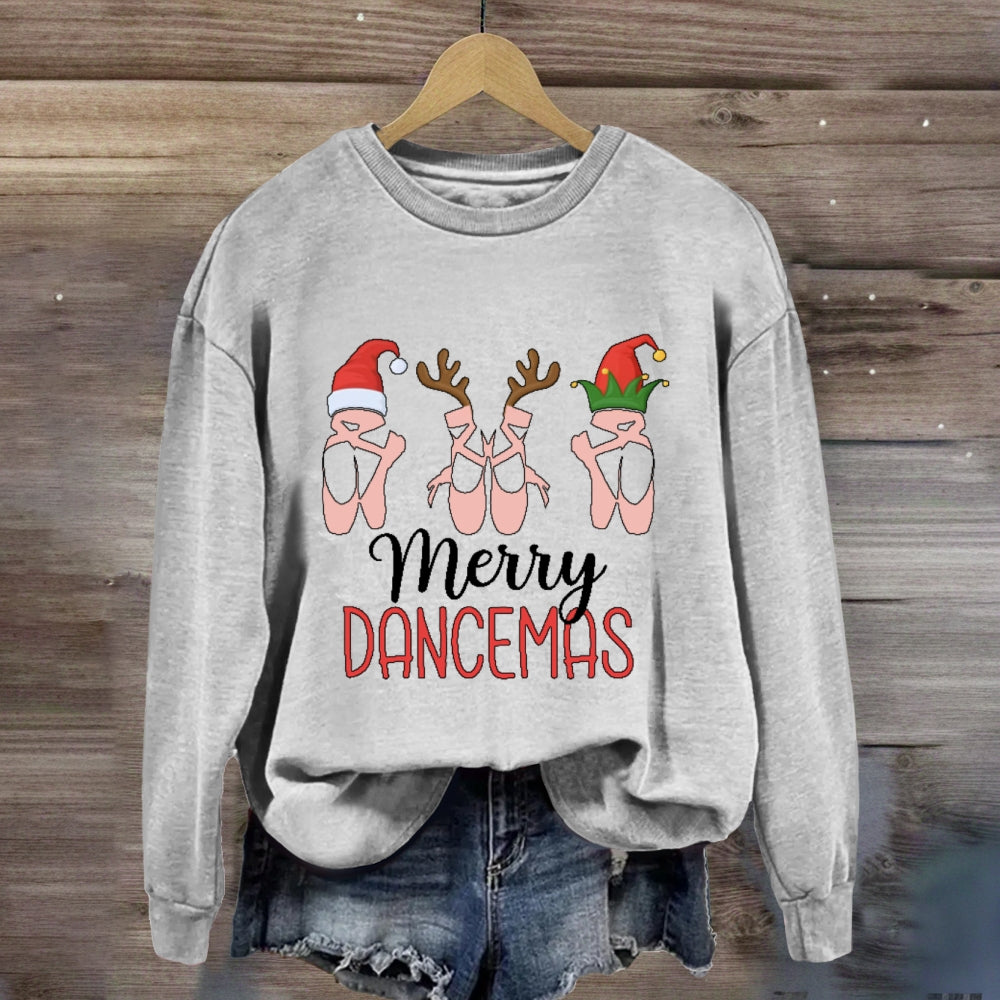 Merry Dancemas Ballerina Ballet Dancer Sweatshirt