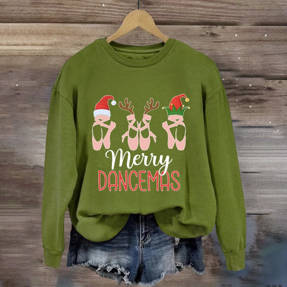 Merry Dancemas Ballerina Ballet Dancer Sweatshirt