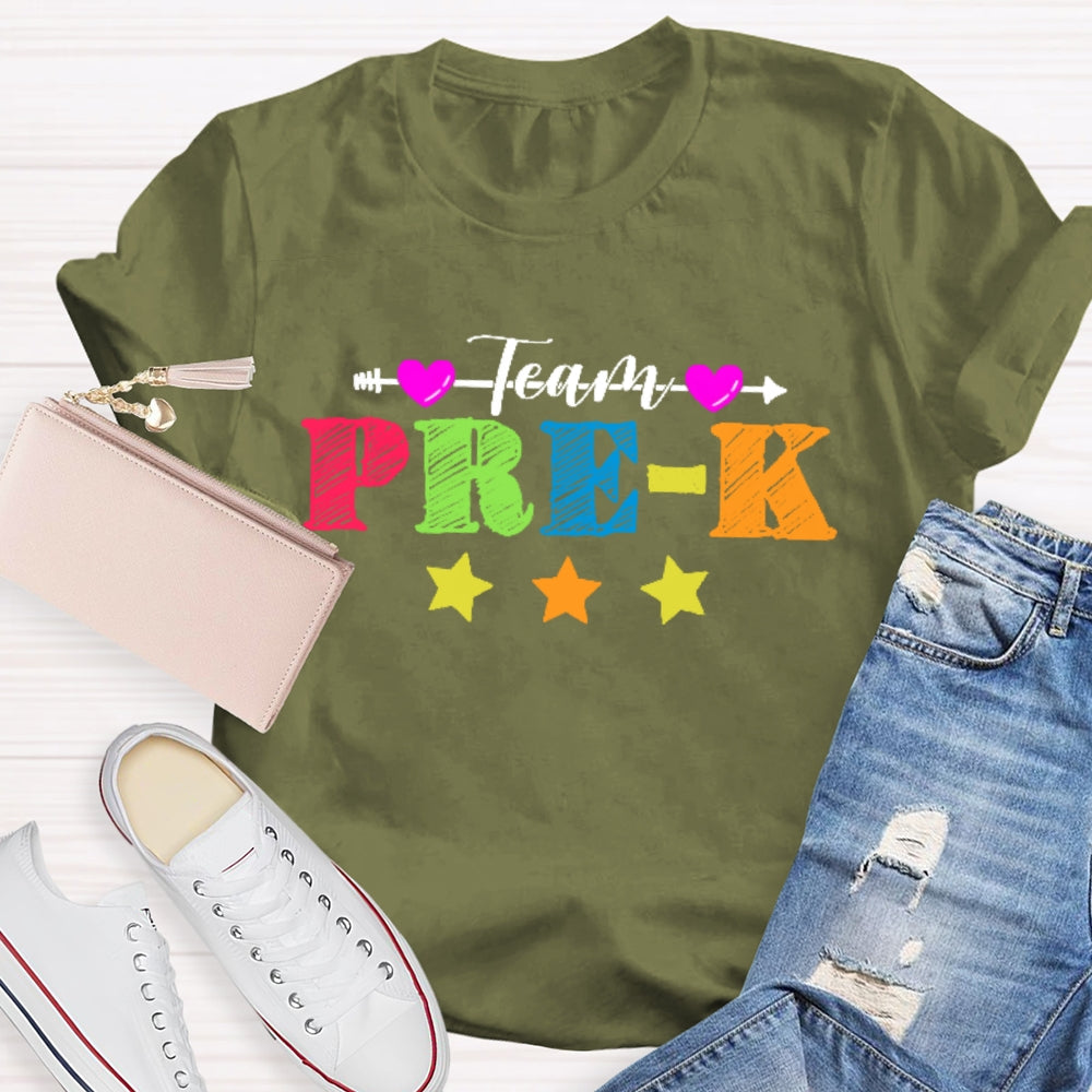 Personalized Grade Team Pre-K Shirt PreSchool Teacher Student T-shirt