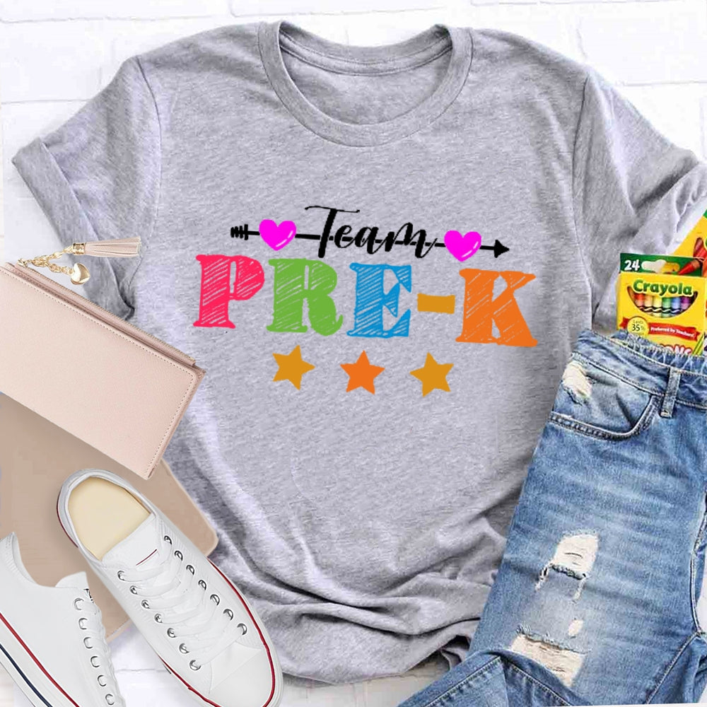 Personalized Grade Team Pre-K Shirt PreSchool Teacher Student T-shirt