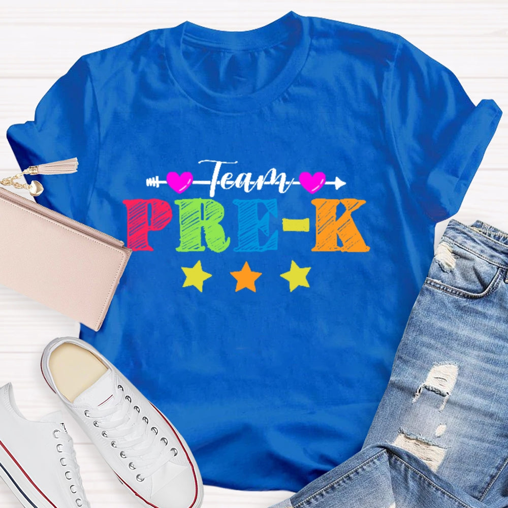 Personalized Grade Team Pre-K Shirt PreSchool Teacher Student T-shirt