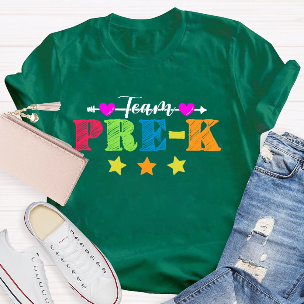 Personalized Grade Team Pre-K Shirt PreSchool Teacher Student T-shirt