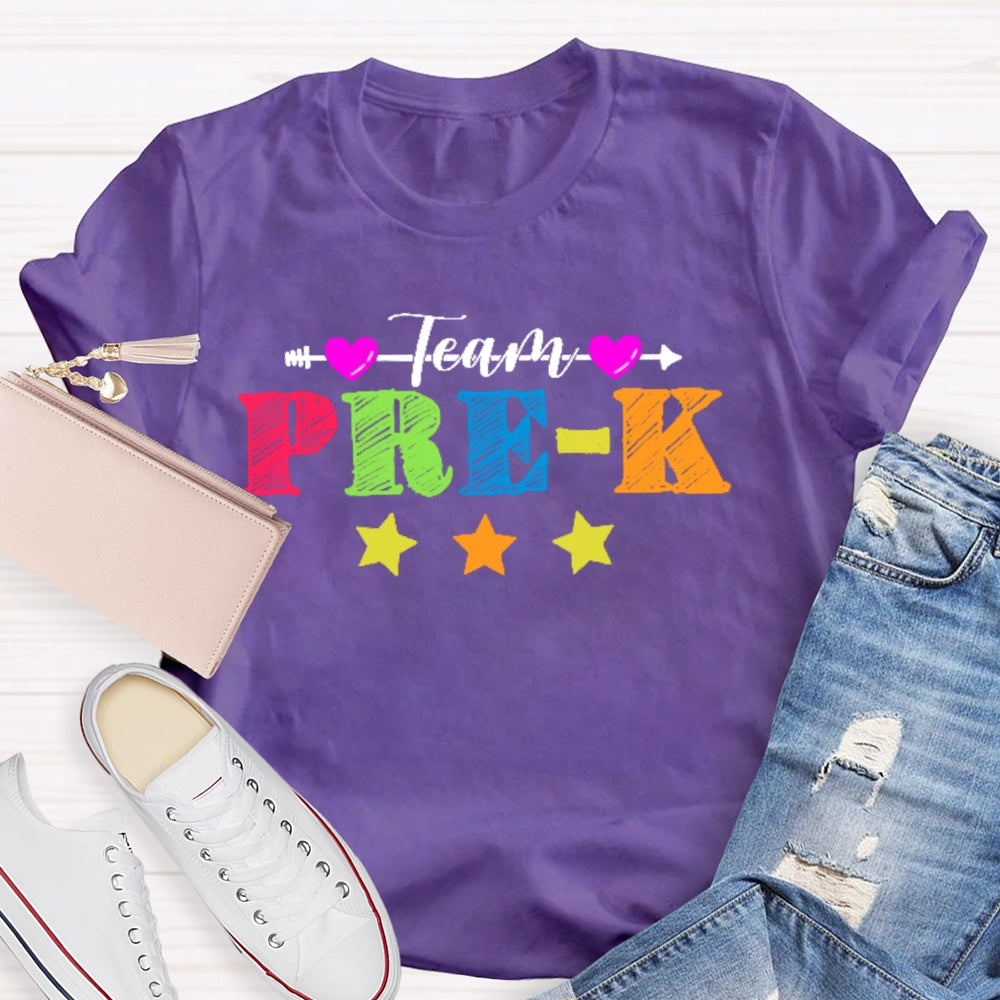 Personalized Grade Team Pre-K Shirt PreSchool Teacher Student T-shirt