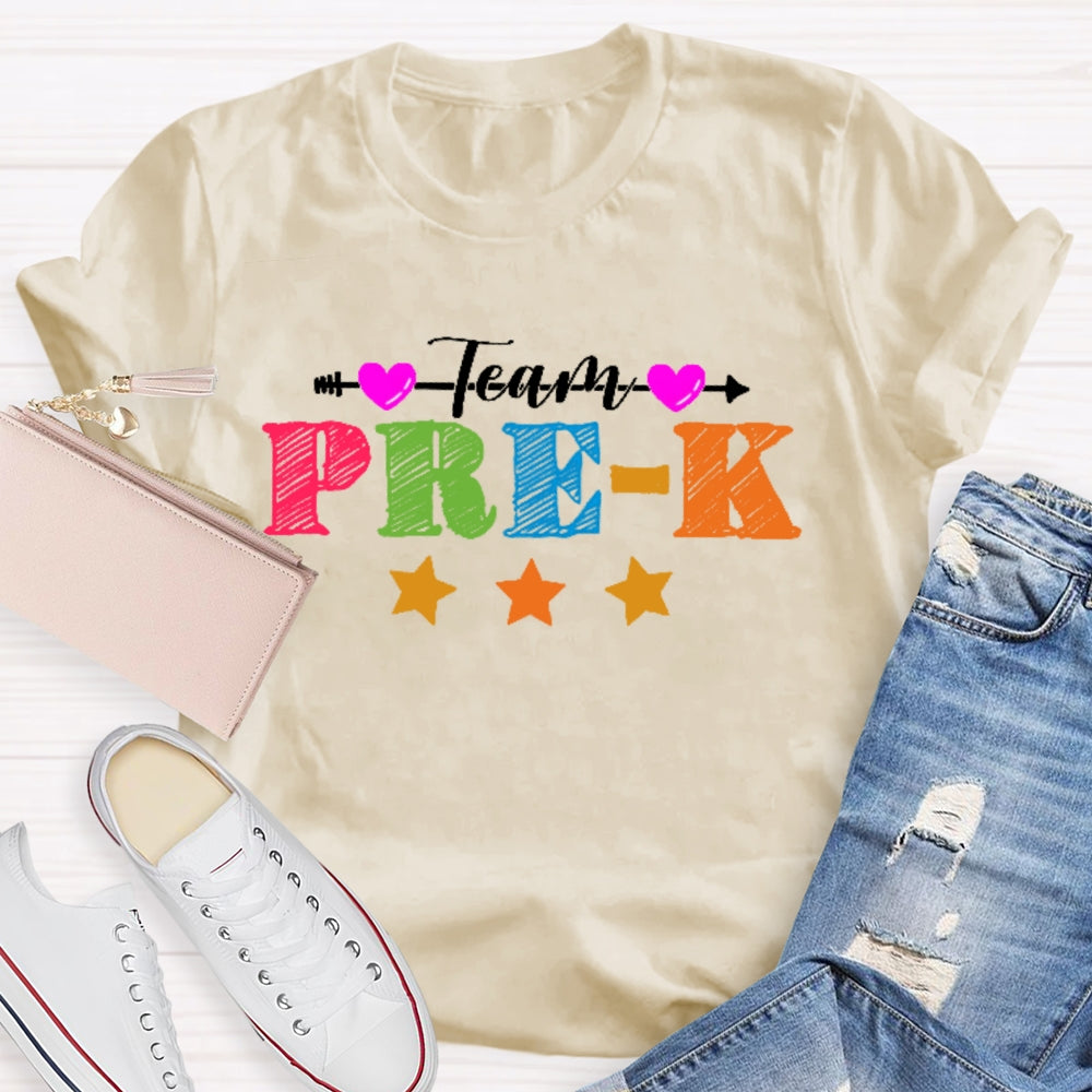 Personalized Grade Team Pre-K Shirt PreSchool Teacher Student T-shirt