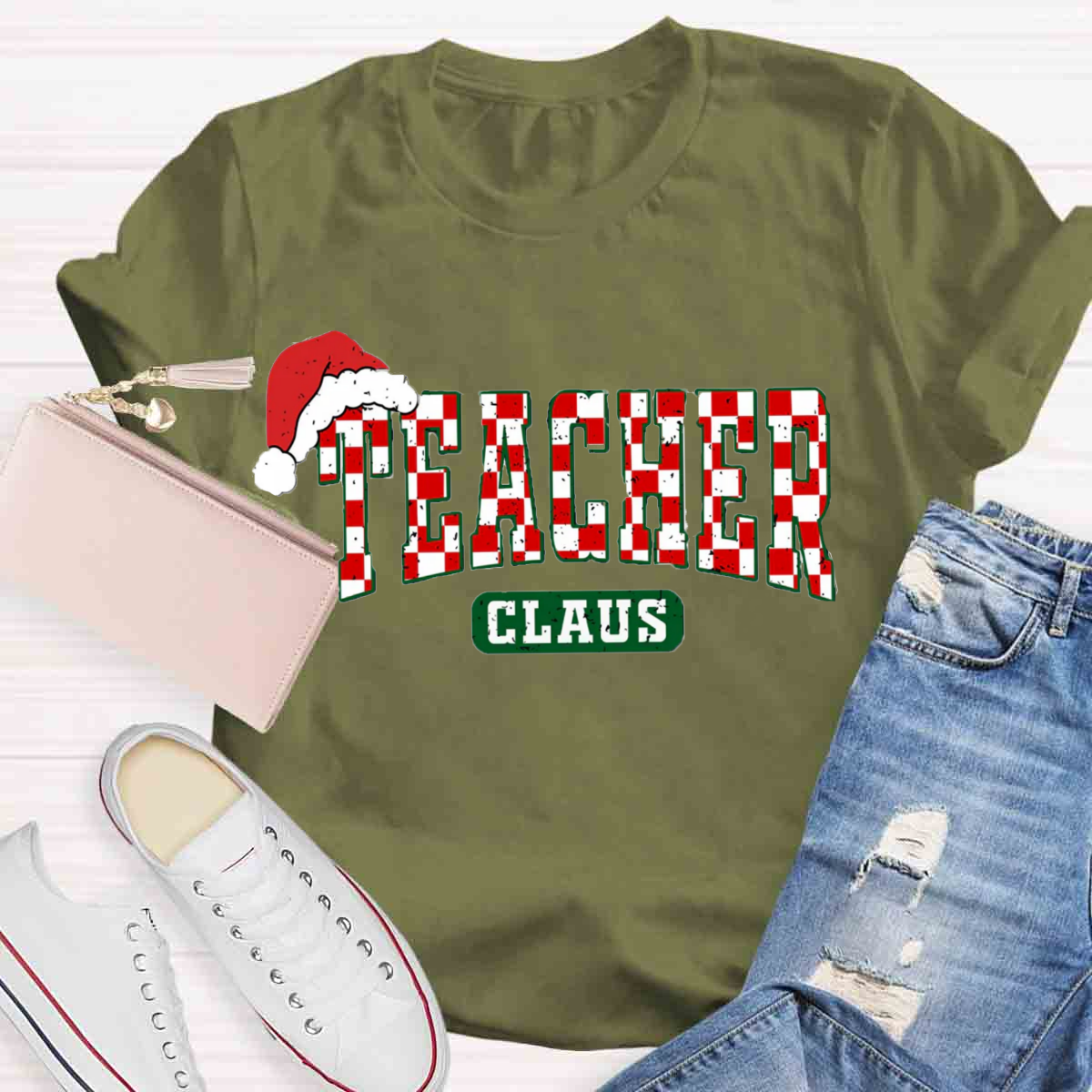 Teacher Claus Christmas T-Shirt