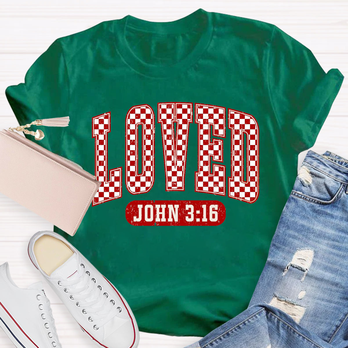 Valentine Loved John 3:16 T-Shirt