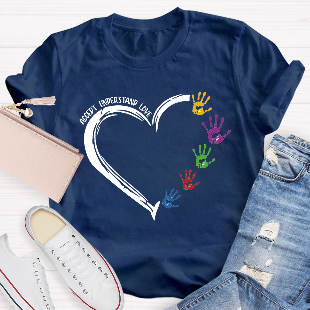 Accept Understand Love Love Hands T-Shirt
