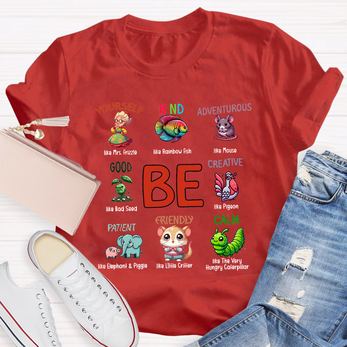 Be Kind Be Yourself I Still Read Children's Books T-Shirt