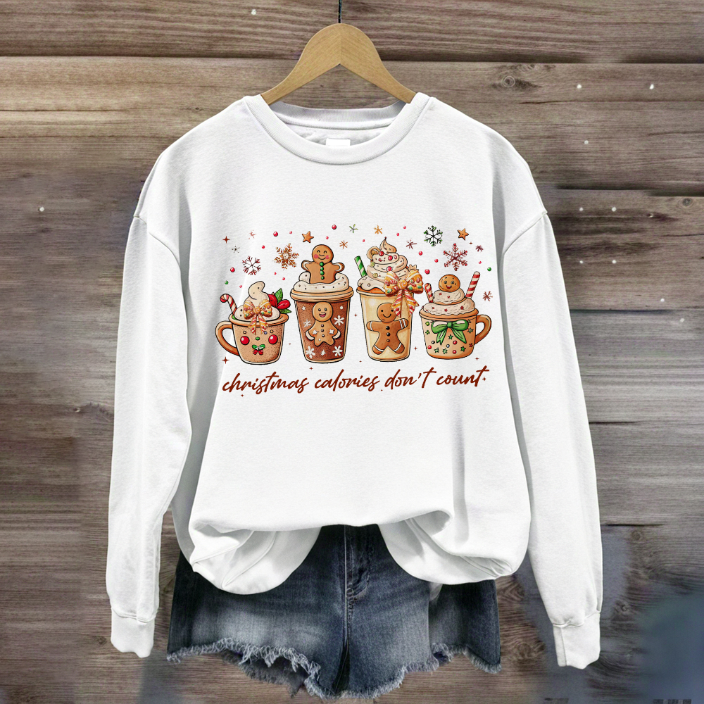 Christmas Coloring Don't Count Sweatshirt