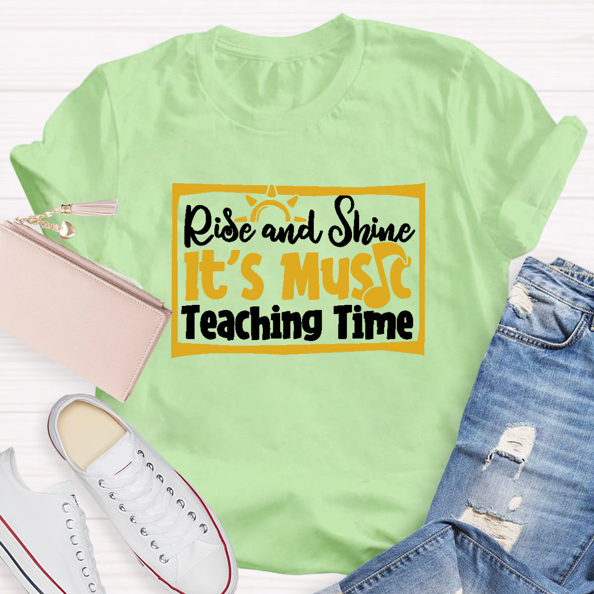Rise And Shine It's Music Teaching Time T-Shirt