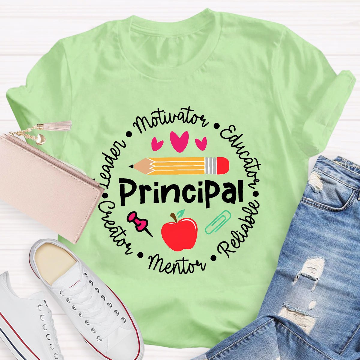Principal Leader Motivator Educator Teacher T-Shirt