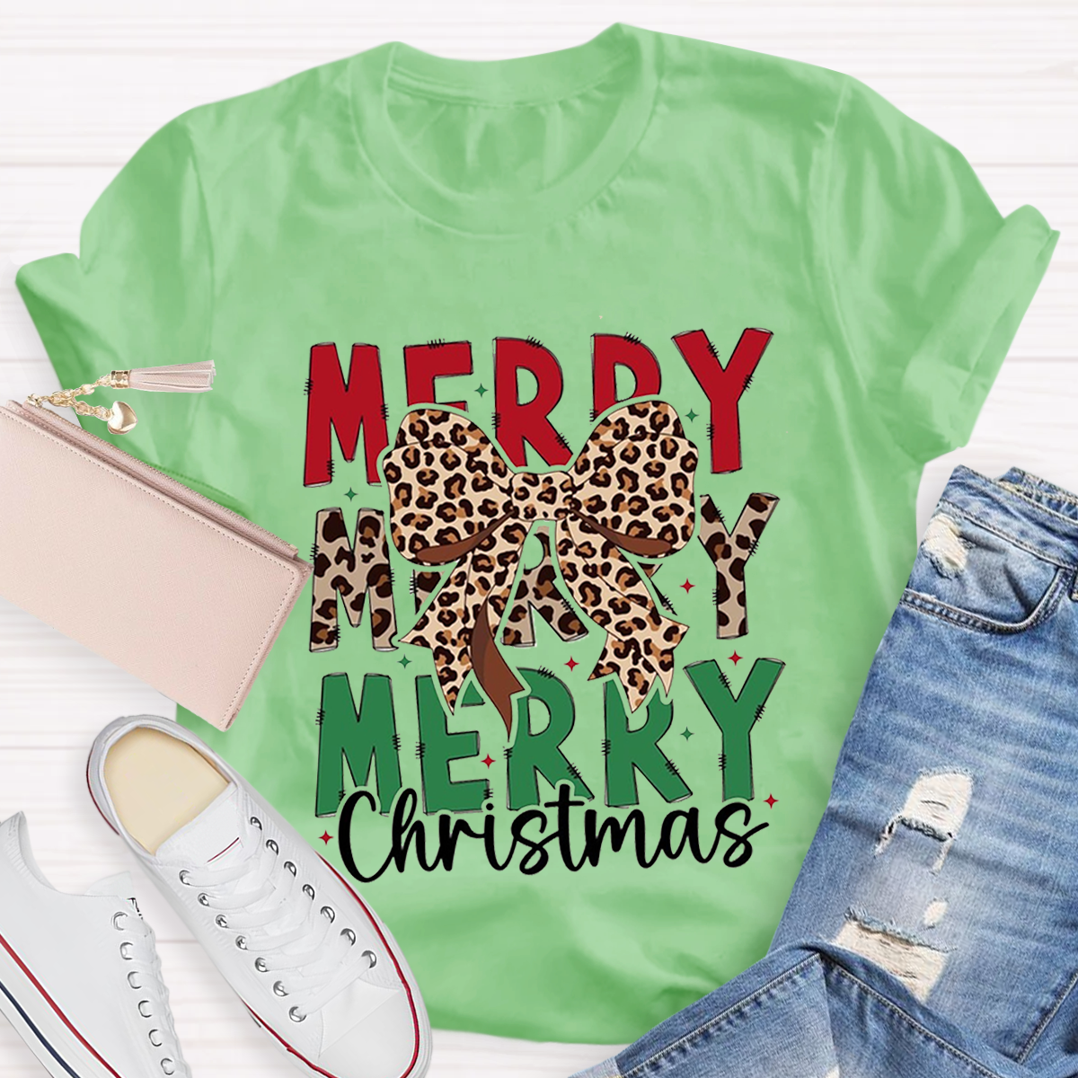Cute Merry Christmas Teacher T-Shirt