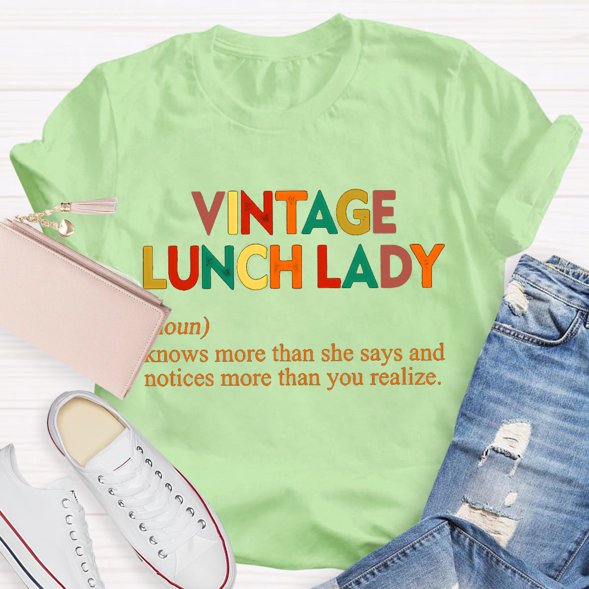 Vintage Lunch Lady Teacher T-Shirt