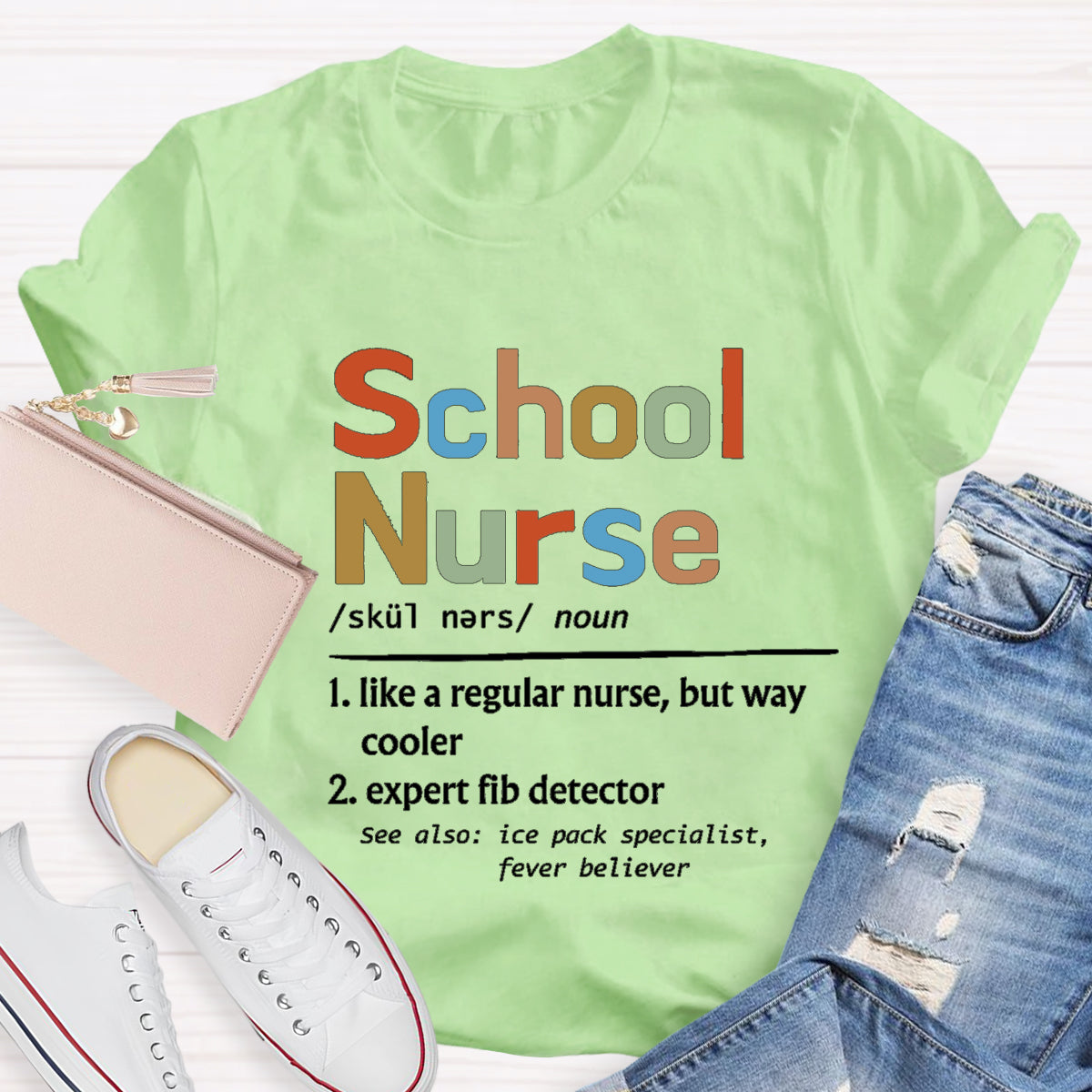 School Nurse Like Normal Nurse But Way Cooler T-Shirt