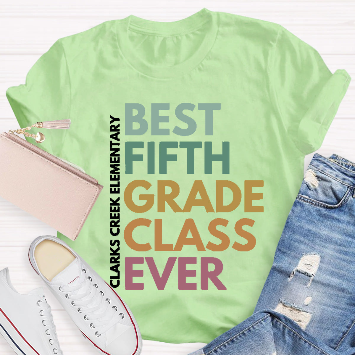 Personalized Grade And School Name Best ClassT-Shirt