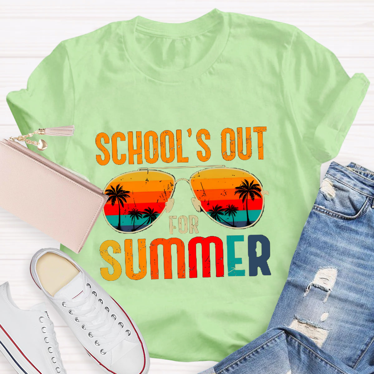 School's Out For Summer Rainbow Beach In The Eyes T-Shirt