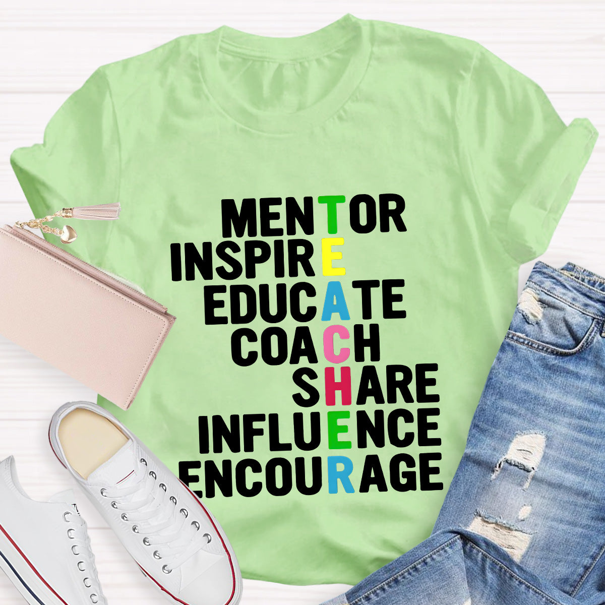 Mentor Inspire Educate Teacher T-Shirt