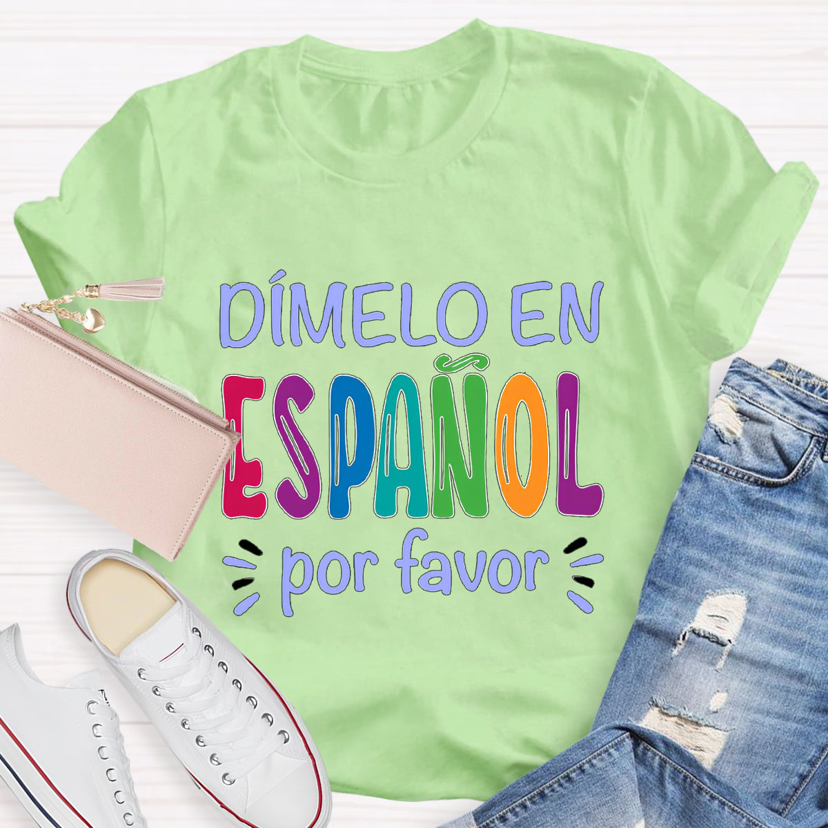 Dimelo En Español Por Favor Spanish Teacher T-Shirt